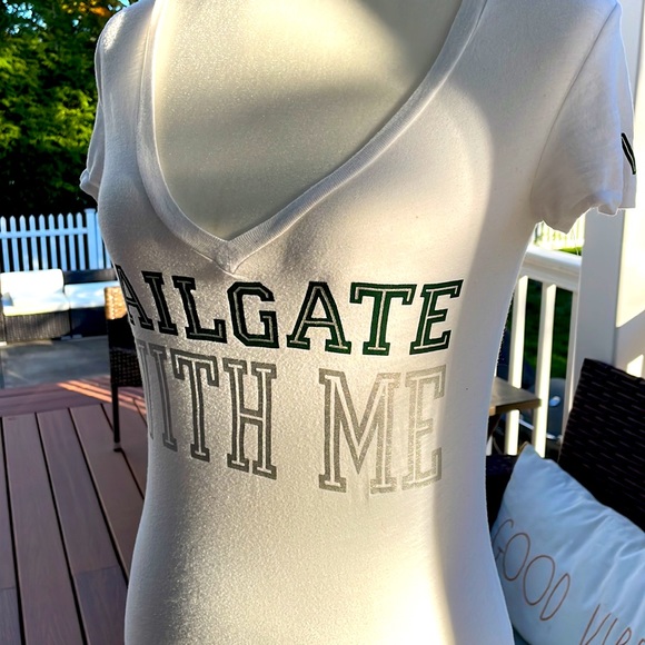 GUC Vintage Pink Victoria’s Secret/NFL NY Jets Tailgate Tee - Picture 2 of 11